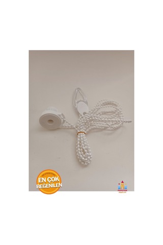 Stor Zebra Perde Zinciri Stor Perde Tamir Aparatı Zincir Boyu 150 Cm Beyaz