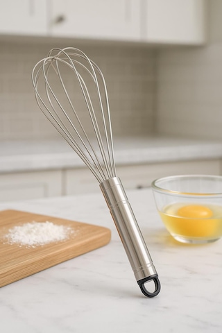Çelik Büyük Yumurta Çırpıcı 32 Cm Çok Renkli