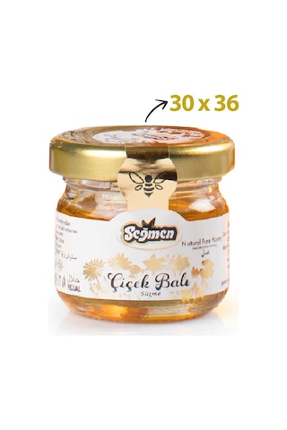 Seğmen Süzme Çiçek Balı Kavanoz 30g 36'lı