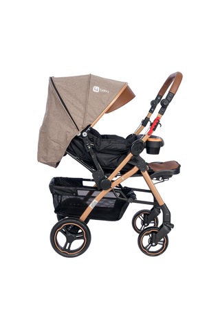 Çift Yönlü Bebek Arabası + Yağmurluk Hediye Gold/antrasit