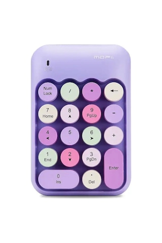 Kablosuz Retro Numpad 18 Tuşlu Numerik Muhasebe Ofis Klavyesi