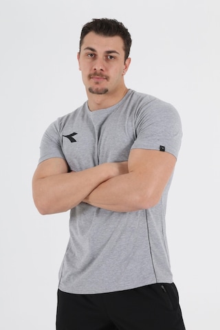 Diadora Satürn Antrenman T-Shirt Gri Melanj