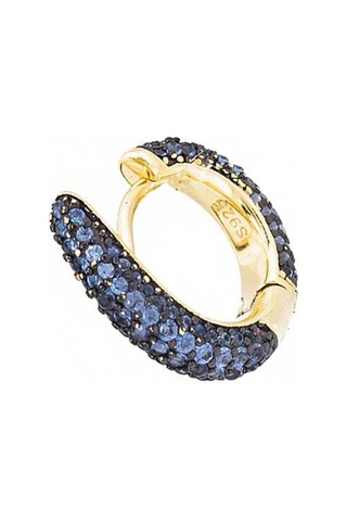 Masaliko Halka Gümüş Küpe Sb1911, 925 Ayar Gümüş, İthal Ürün - Çift / Altın Altın