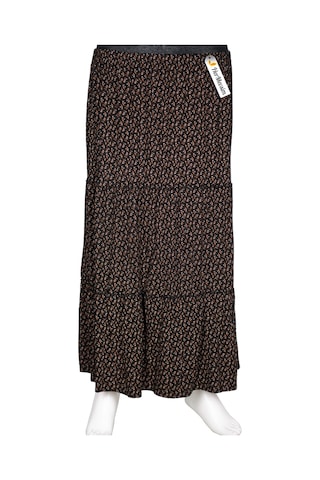 Hesna Kadın Nursel Lastikli 3 Kat Astarsız Siyah Penye Etek D32 Siyah