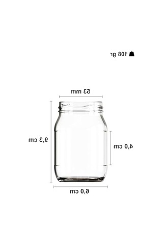 Şeffaf Cam Kavanoz Seti, 6 Adet Metal Kapaklı 190 Ml 2.8 L