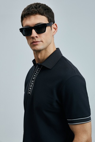 Lufian Lord Smart Erkek Polo Tişört Siyah Siyah 111040207100100 SIYAH