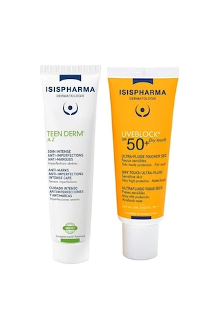 Isıs Pharma Teen Derm Az + Uveblock Drytouch Spf50 40ml + 30ml