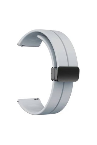 Samsung Gear S3 Krd-84 22mm Silikon Kordon - Gri