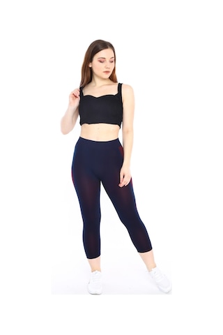 Escetic Kadın Spor Royal Kısa Tayt, Yumuşak Kumaş-4305 - Xs/s
