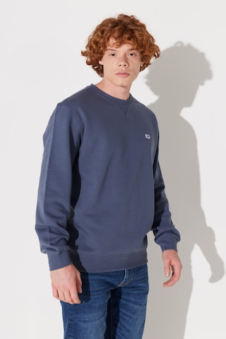 Lee Regular Fit Normal Kesim %100 Pamuk Bisiklet Yaka İçi Polarlı İndigo Sweatshirt L81IRY315 İndigo