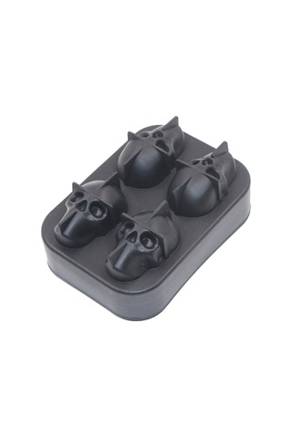 Xiyyadms Gıda Grubu Silikon Kafa Şekilli Buz Kalıbı - 4'lü Eski Tip, Esnek, Temizlenmesi Kolay, Ev/ofis/club Kullanıma Uygun Çok Renkli