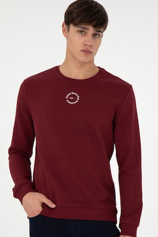 U.S. Polo Assn. Erkek Regular Fit Bisiklet Yaka Bordo Sweatshirt 50293436-VR014