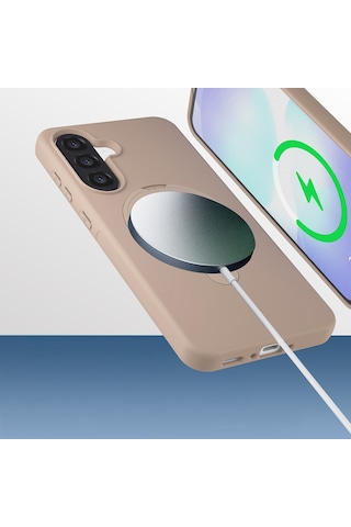 Subutu Galaxy A56 Kılıf M-safe Şarj Özellikli Standlı Sbt Samara Kapak - Lacivert Lacivert