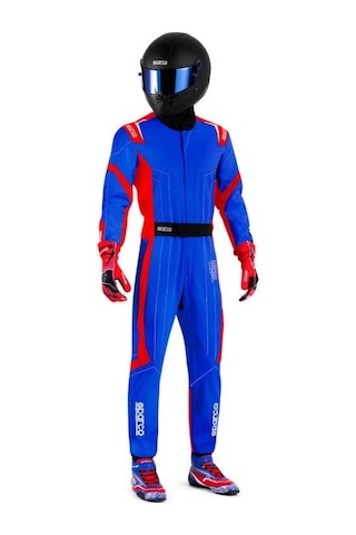 Sparco K48 Thunder Karting Yarış Tulumu L Mavi