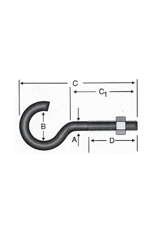 Metrik Kanca M5 / 21x80 - 100 Adet Diğer