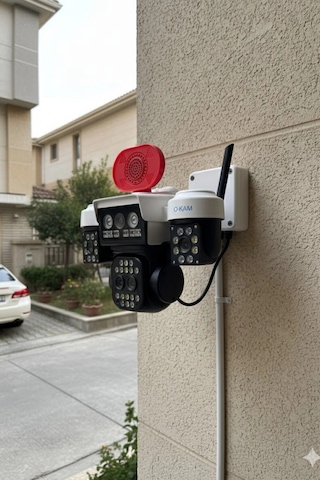 Okam Pro O-kam-5012 10x Zoom Wifi Güvenlik Kamerası 3mp+3mp Full Hd Ptz