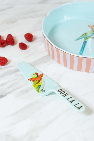 Yvonne Ellen Ooh La La Papağan Desenli Pasta Bıçağı Takımlar Çok Renkli
