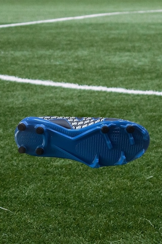 Cool Pele Erkek Çocuk Dişli Çoraplı Krampon Spor Ayakkabı Saks