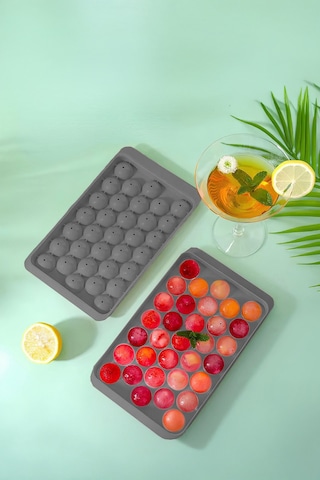 Ny Home Yuvarlak Model Buz Kalıbı Antrasit Antrasit