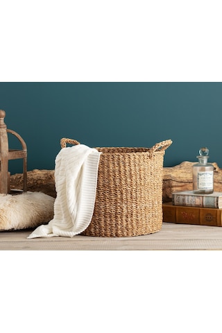 Madame Coco Ciana Büyük Hasır Sepet 1ksept034036x30 Cm-std