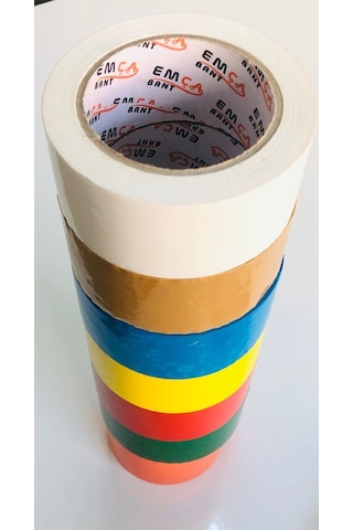 Renkli Koli Bandı 45X100 Metre