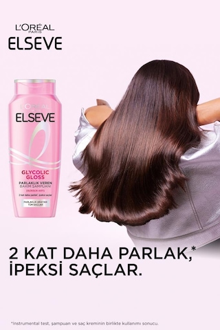 Elseve Glycolic Gloss Core Parlık Veren Bakım Şampuanı 5 x 300 ML