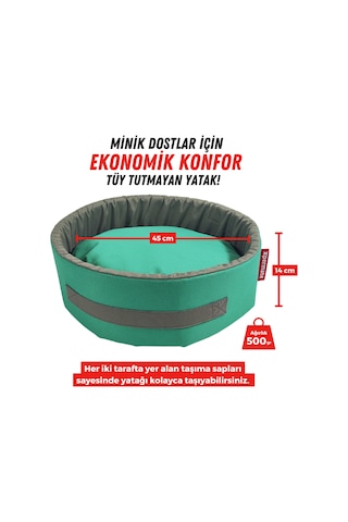 Xpermate Sünger Simit Küçük Irk Köpek Yatağı ve Kedi Yatağı 45 CM