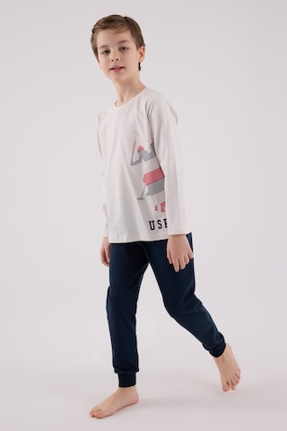 U.S. Polo Assn. U.s. Polo Assn Erkek Çocuk Gri Pijama Takımı Us2226-c-v1