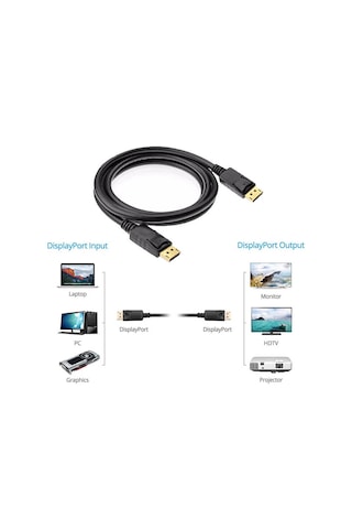 3M Metre Displayport To Displayport Kablo Display Port - Dp To Dp