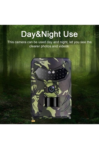 Tongxida Pr100b 12mp/1080p Çok Fonksiyonlu Ip56 Suya Dayanıklı İzleme Kamerası, Gündüz/gece Modu, 26 Kızılötesi Işıkla Avcılık Çok Renkli