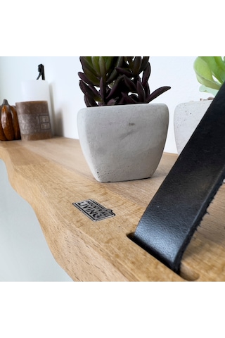 Industrial Living Duvar Rafı 70x 19cm - Kitaplık Ve Resim Rafı -