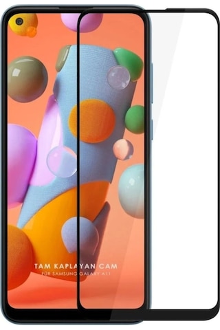 Samsung Galaxy A11 Uyumlu - Seramik Nano Kırılmaz Tam Kaplayan Ekran Koruyucu - Anti Static Özellik