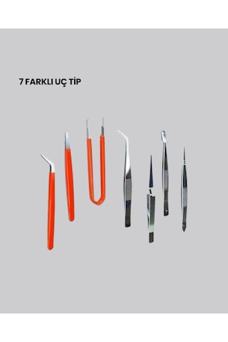 7 Parça Hassas Çelik Cımbız Seti Elektronik Ve Saat Tamiri İçin