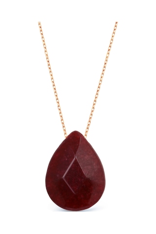 Argentum Concept 925 Ayar Gümüş Zincirli Kuvars Taşlı Kolye - N120401