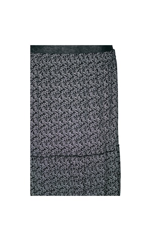 Hesna Kadın Nursel Lastikli 3 Kat Astarsız Siyah Penye Etek D35 Siyah