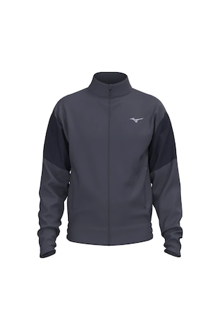 Mizuno Athletics Track Jacket Erkek Fermuarlı Sweatshirt Gri / Lacivert Çok Renkli