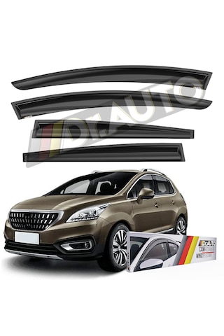 Peugeot 3008 2009-2016 Arası Cam Rüzgarlığı 4'lü