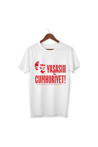 Alpşan Ticaret 29 Ekim Cumhuriyet Bayramı Tişört 29 Ekim T-shirt 101. Yıl Özel Tasarım Tişört Beyaz