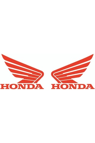 Honda Uyumlu İçin Uyumlu Aksesuar Oto Motorsiklet Kask Sticker Set Kırmızı