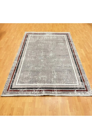 Labirent Desenli 200 X 300 Yün Halı Gri