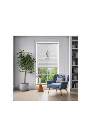 Gri Plise Perde, Yapıştırmalı Ve 80g X 200y Cm Ölçülerde 11