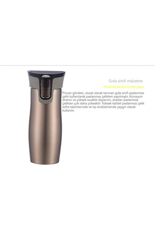 Paslanmaz Çelik Taşınabilir Araba Bardağı-şampanya Altın Rengi