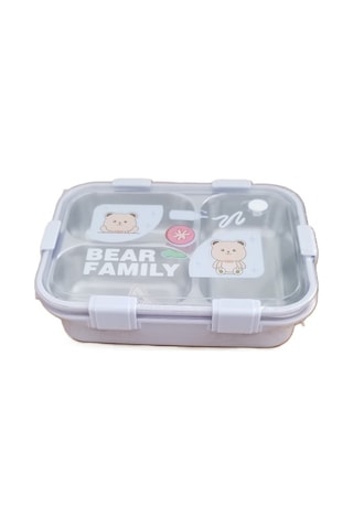Akıllıelma -laxson Beslenme Kabı Çelik İthal Bear Family Turkuaz 97088 0885 Turkuaz