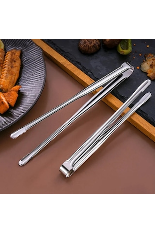 Treasure 1 Adet Mutfak Maşası Paslanmaz Çelik Barbekü Maşası