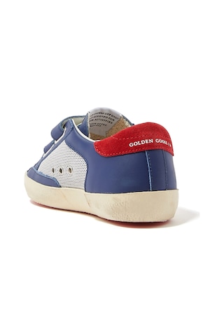 Golden Goose Çocuk Eski Okul Deri Spor Ayakkabıları Mavi