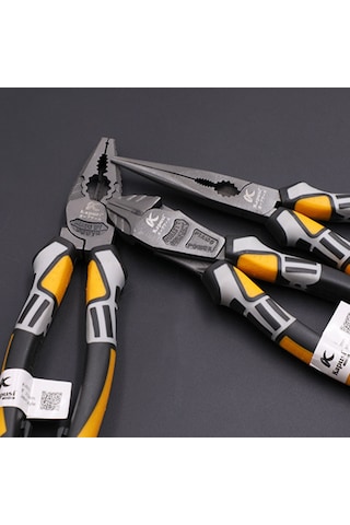 Gajeena Endüstriyel Elektrikçi Testere: Krom-vanadyum Çelik, Teli Kesme, Uçlu-kenarli Seçenekli 8 İnç Pense