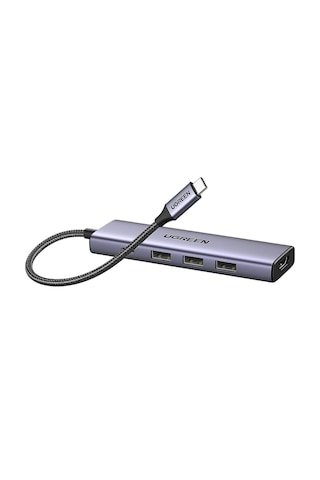 Ugreen Type-c To 4k/60hz Hdmı 3 Usb 3.0 100w Pd Güç Girişi Çoklayıcı Hub Adaptör