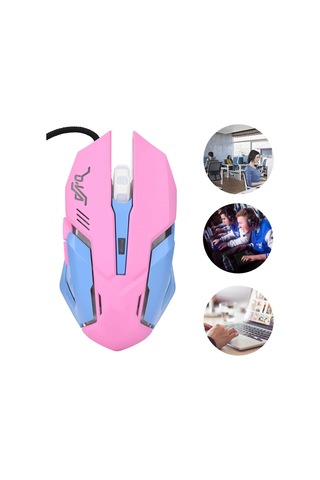 Ximistore9 3200dpı Led Işıklı Ergonomik Pembe Oyun Mouse'u - Hızlı Tepki, Konforlu Tutuş, Geniş Uyumluluk