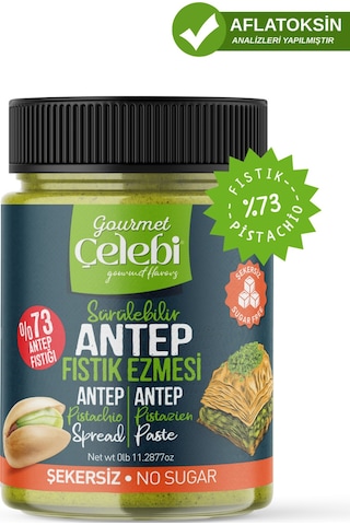 Şekersiz Sürülebilir Antep Fıstık Ezmesi 320 Gr