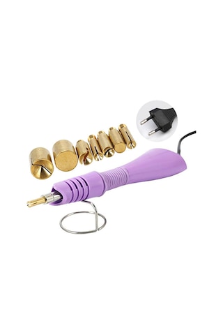 Ximistore9 7'li Taş Yapıştırma Makinesi - Kumaş Ve Çantalara Taş Dizme Aleti - Mor Renk